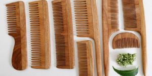 HIMAZ Neem Wooden Combs
