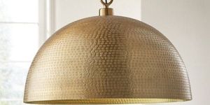 DECORATIVE BRASS HANGING LAMP