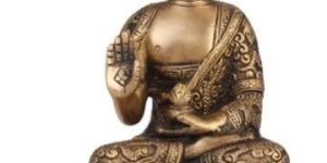 Brown Brass Buddha Statue