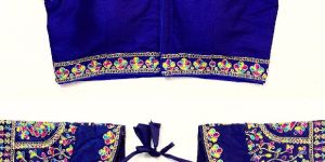 Blue Embroidered Blouse