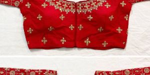 Red Embroidered Blouse
