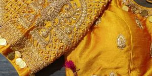 Yellow Embroidered Blouse