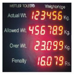 WEIGH BRIDGE DISPLAY