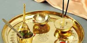 Brass Pooja Thali Set