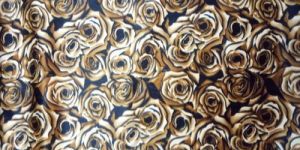 Rose Print Velvet Fabric