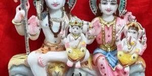 Marble Shiv Parivar Statue