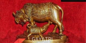 Brass Cow Statue