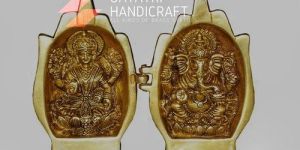 Brass Laxmi Ganesh God Idol