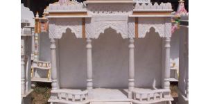White Marble Pooja Temple Hand Carved Mandir