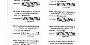 Film Track And Trace Labels