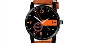 Leather Strap Analogue Watch