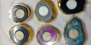 Agate Candle Holder