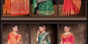 Ishita House Factory Outlet Silk Saree Pack of 6