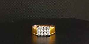 Party Wear Real Diamond Men's Ring