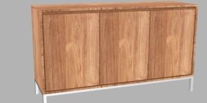 Mango Wood 3 Door Cabinet
