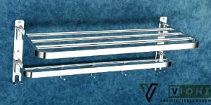 DOUBLE LAYER RACK ROUND PIPE