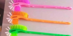 Multicolor Plastic 90 Hole Toilet Brush