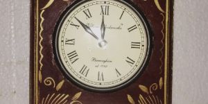 Golden Antique Wooden Clock
