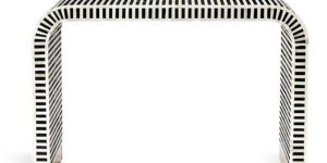 Bone Inlay Waterfall Console Table