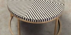 Handmade Bone Inlay Coffee Table