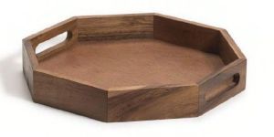 Wooden Octagon Tray