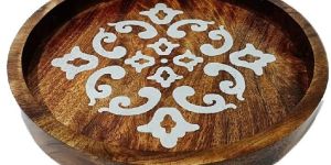Wooden Round Tray