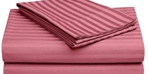 Peach Satin Double Bed Sheet