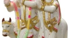 Marble Radha Krishna Statue