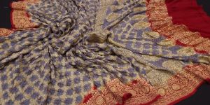 Banarasi Georgette Bandhej Sarees
