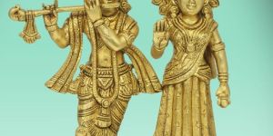 Brass Radha Krishna Statue