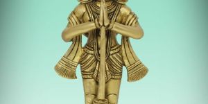 9 Inch Brass Hanuman Ji Statue