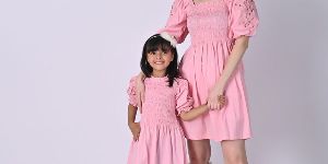 Mother and Daughter Ballet Baby Pink Dress