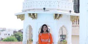 Cotton Floor Length Dress with Jacket