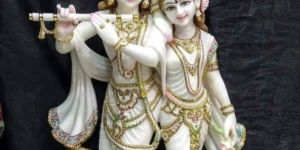 Marble Radha Krishna Statue