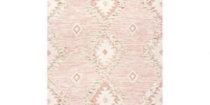 Kilim & saigi rug pink color