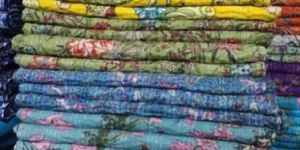 Fruit Print Kantha Bedsheets