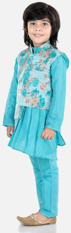 Assymetric Kurta Pajama with Jacket