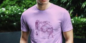 Round Neck Cotton T Shirt