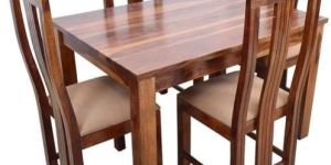 4 Seater Wooden Dining Table Set