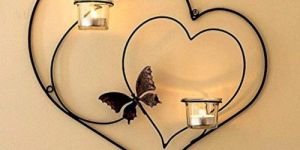 Wall Mounted Iron Candle Holders