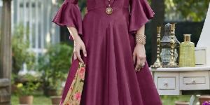Art Silk Party Gown