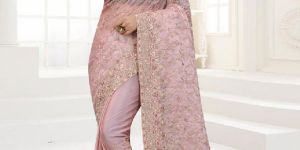 Organza Embroidered Designer Saree