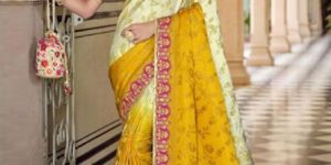 Silk Embroidered Designer Saree