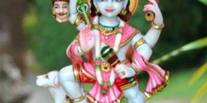 Marble Kaal Bhairav Statue