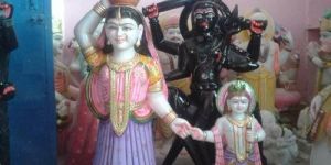 Marble Krishna Yashoda Statue
