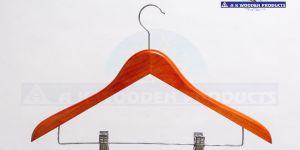 Red Rubber Wood Women's Skinny Trouser Hangers