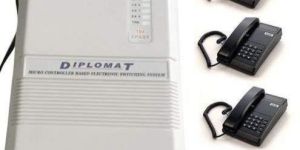 Diplomat EPABX 104 Intercom System and 4 Beetel Phone Set