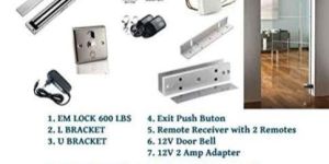 Electro Magnetic Door Lock for Single Door with All Given Accessories