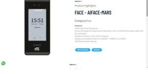 ESSL AI-Face Mars Face Recognition Attendance System