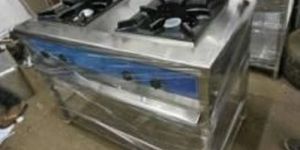 Stainless Steel Two Burner Range